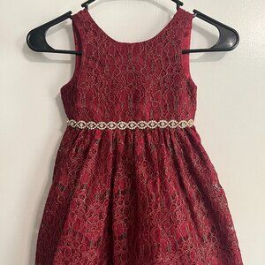 Red Toddler Party Dress